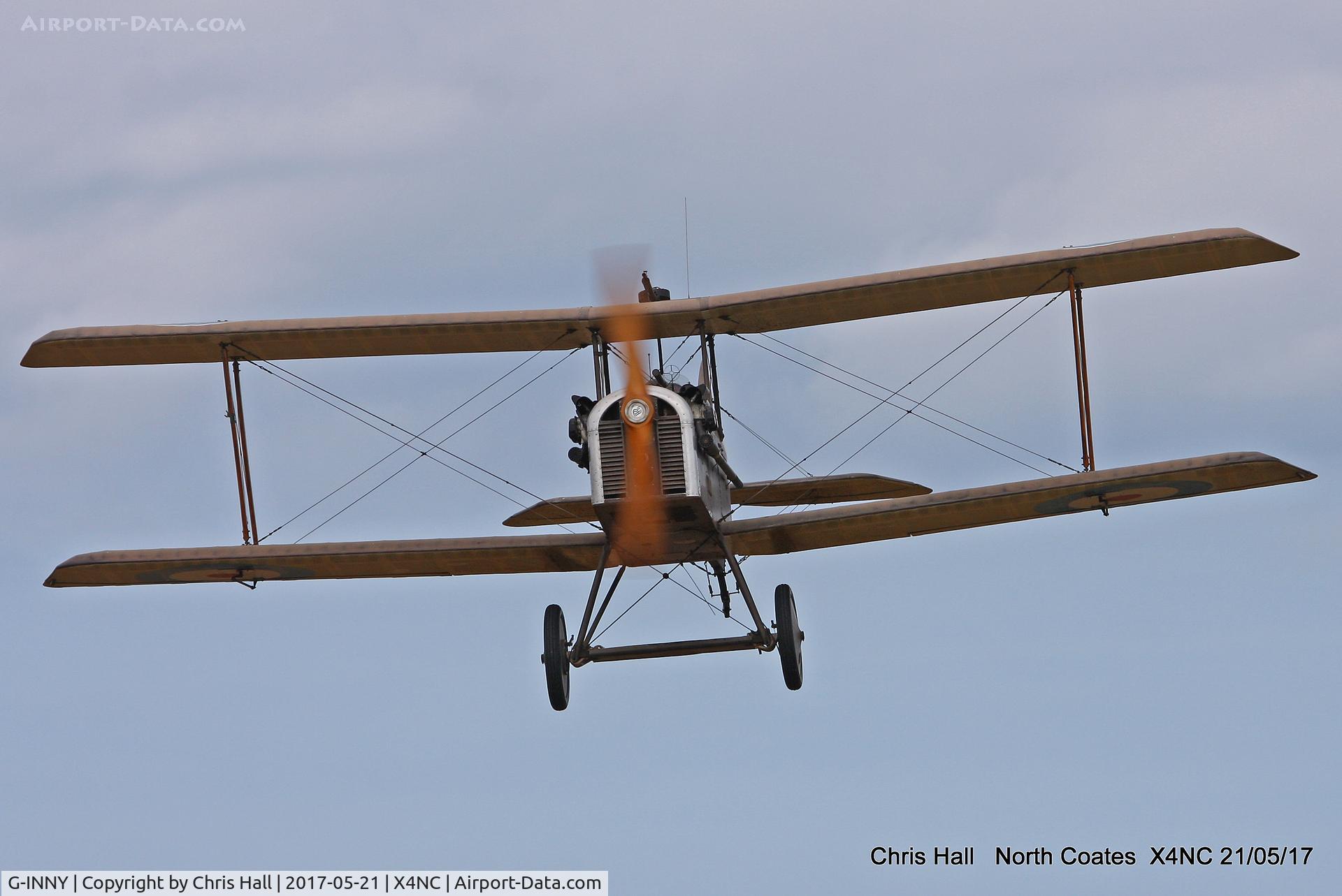 G-INNY, 1983 Royal Aircraft Factory SE-5A Replica C/N PFA 020-10439, North Coates Summer fly in