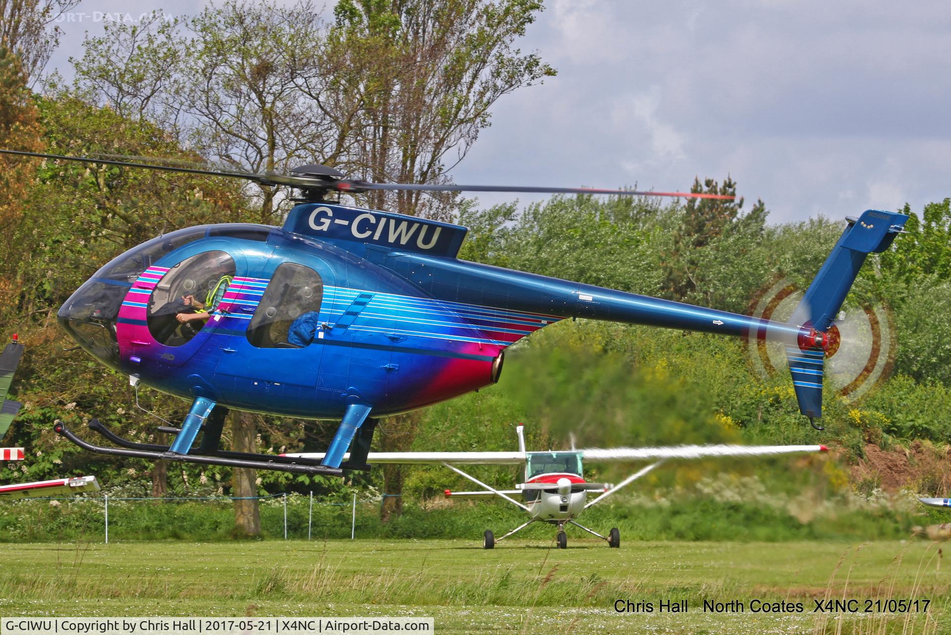 G-CIWU, 1991 McDonnell Douglas MD-520E C/N 0447E, North Coates Summer fly in