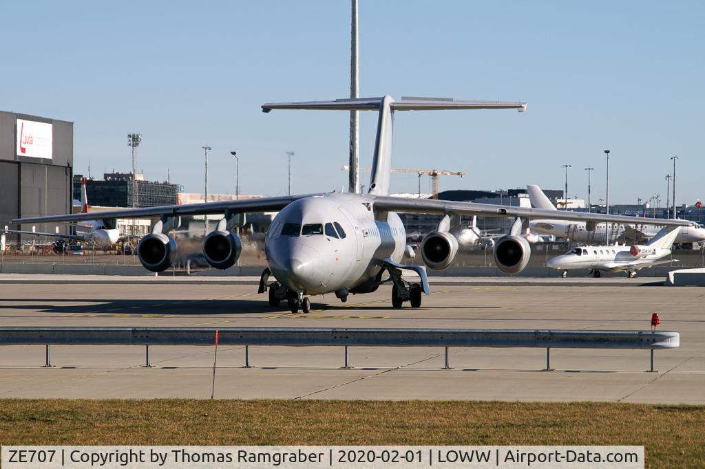 ZE707, 1991 British Aerospace BAe.146-200QC Quick Change C/N E2188, UK - Air Force BAe 146