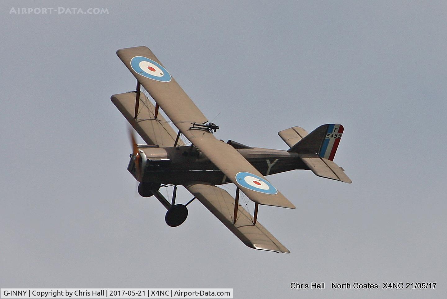 G-INNY, 1983 Royal Aircraft Factory SE-5A Replica C/N PFA 020-10439, North Coates Summer fly in