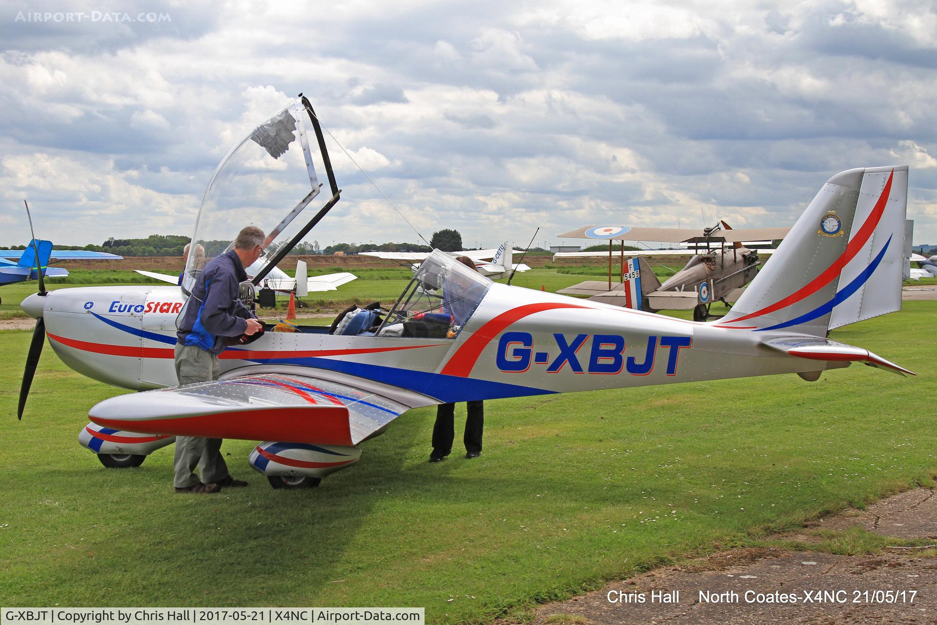 G-XBJT, 2002 Aerotechnik EV-97 Eurostar C/N PFA 315-13967, North Coates Summer fly in