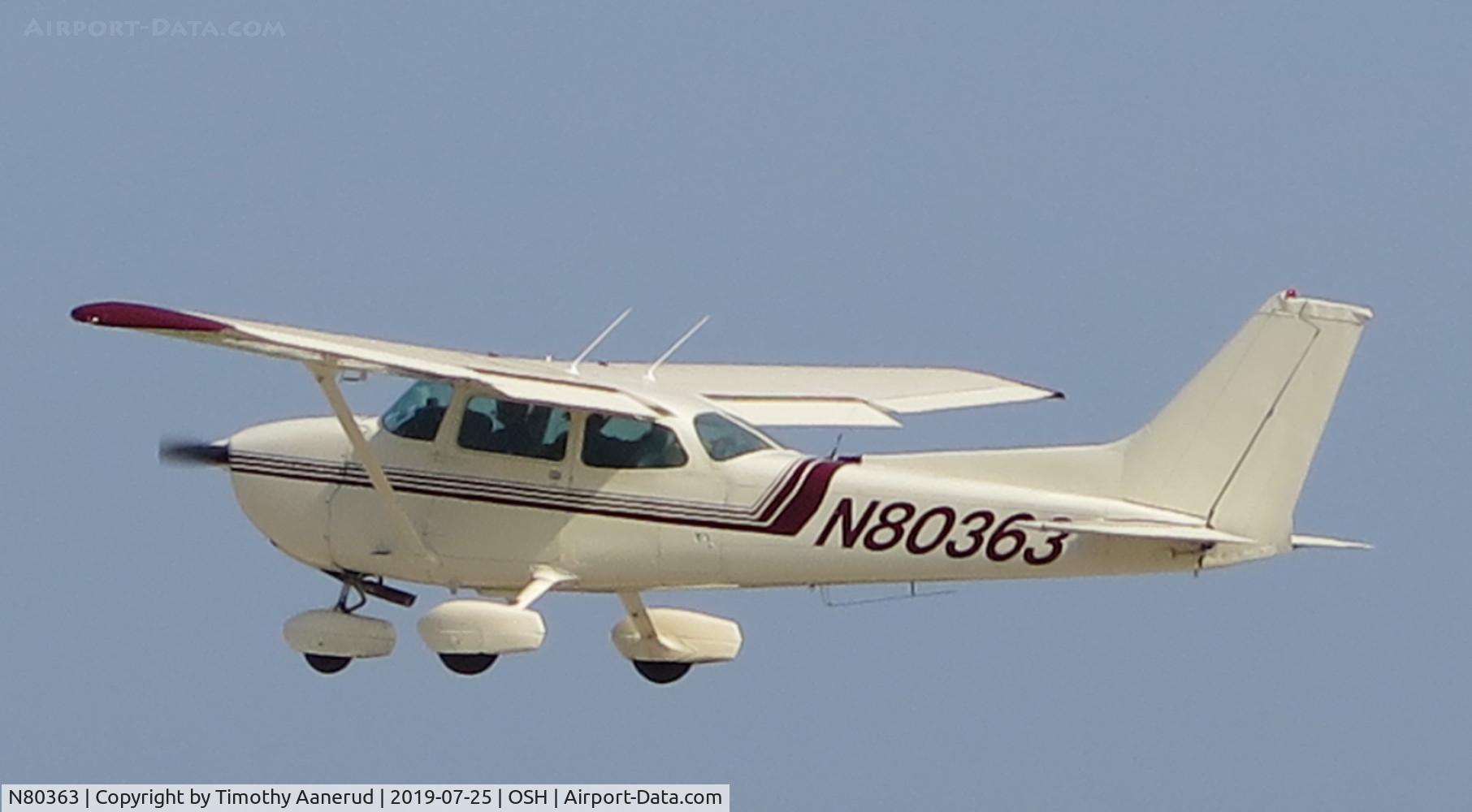N80363, 1976 Cessna 172M C/N 17266551, 1976 Cessna 172M, c/n: 17266551, 1986 paint scheme