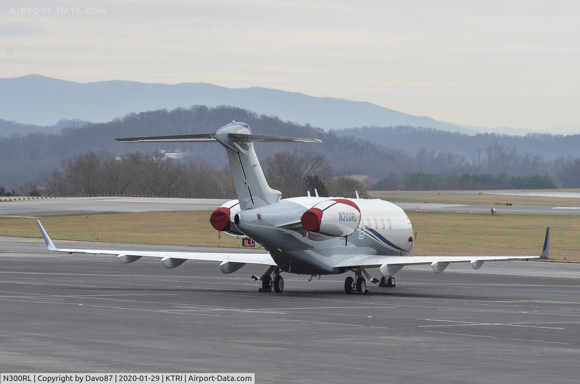 N300RL, 2006 Bombardier BD-100-1A10 Challenger 300 C/N 20090, Parked at Tri-Cities Airport (KTRI) in East Tennessee.