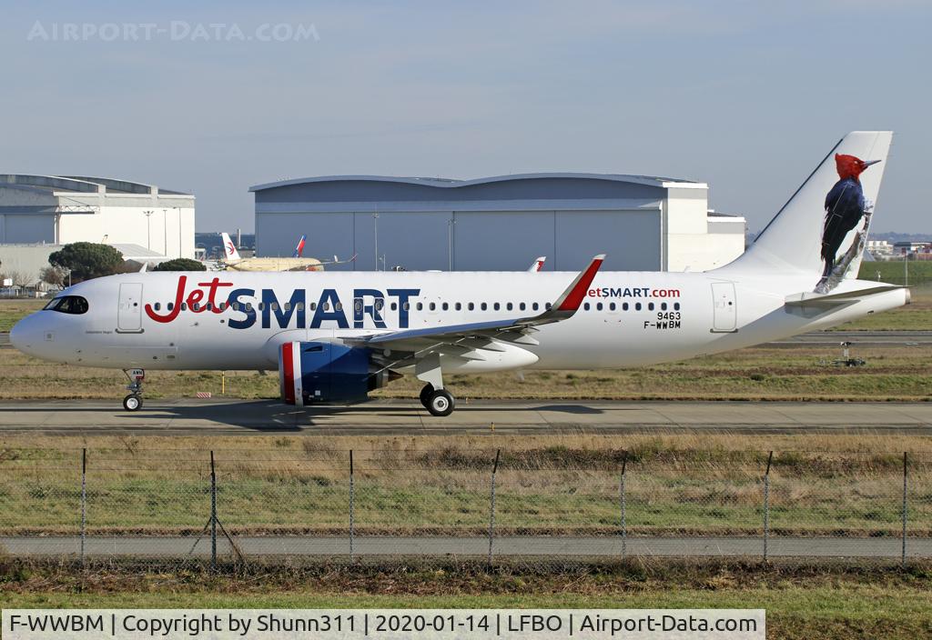 F-WWBM, 2020 Airbus A320-271N C/N 9463, C/n 9463 - To be CC-AWN