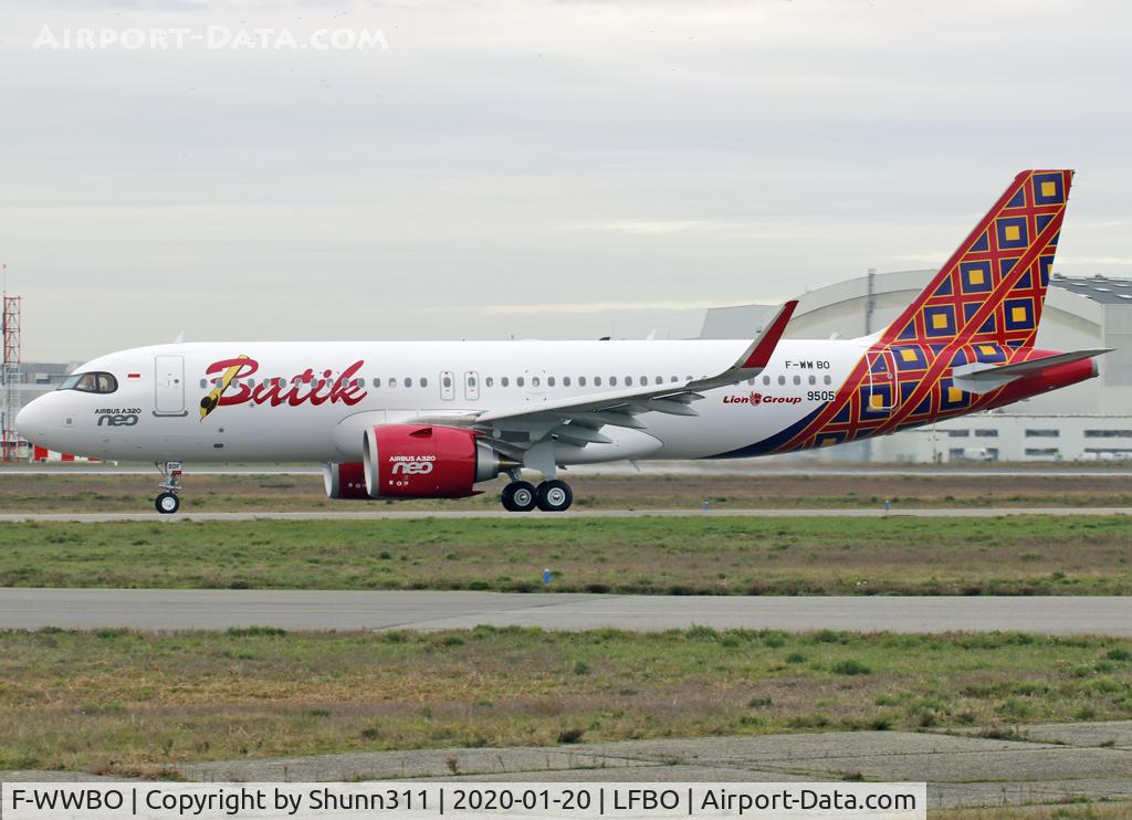 F-WWBO, 2020 Airbus A320-251N C/N 9505, C/n 9505 - To be PK-BDF