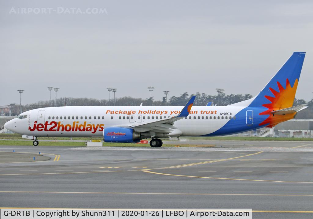 G-DRTB, 1999 Boeing 737-86N C/N 28610, Ready for take off from rwy 14L