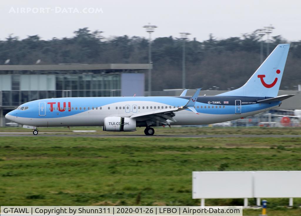 G-TAWL, 2012 Boeing 737-8K5 C/N 37243, Landing rwy 14R