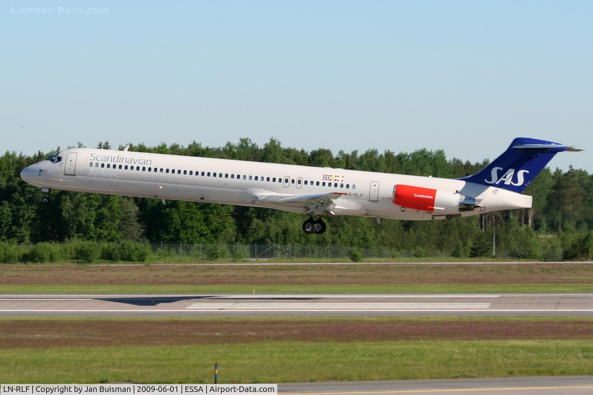LN-RLF, 1985 McDonnell Douglas MD-82 (DC-9-82) C/N 49383, SAS