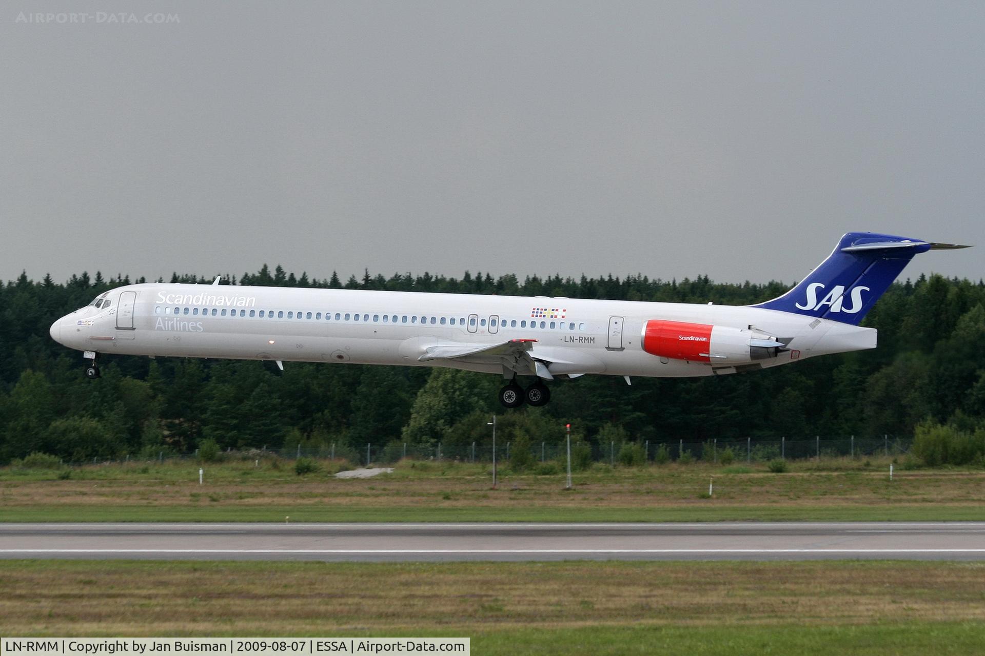 LN-RMM, 1991 McDonnell Douglas MD-81 (DC-9-81) C/N 53005, SAS