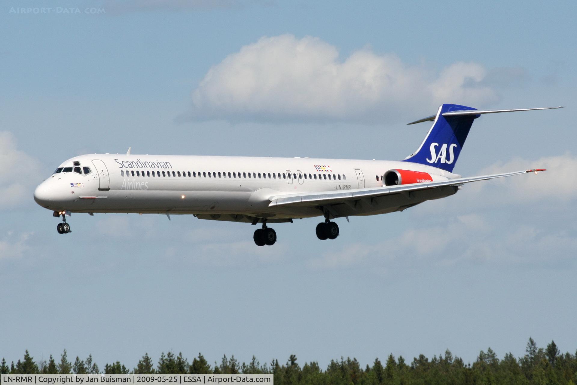 LN-RMR, 1992 McDonnell Douglas MD-81 (DC-9-81) C/N 53365, SAS