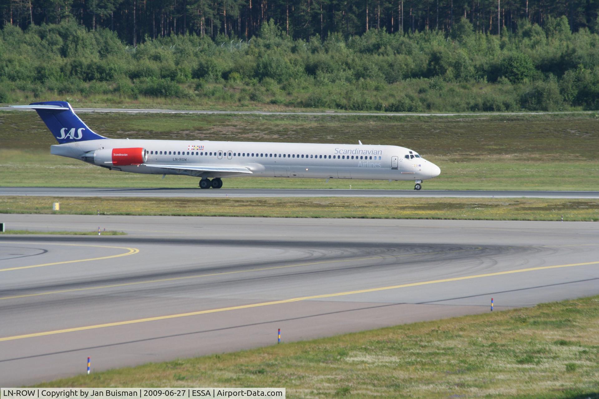 LN-ROW, 1986 McDonnell Douglas MD-82 (DC-9-82) C/N 49438, SAS