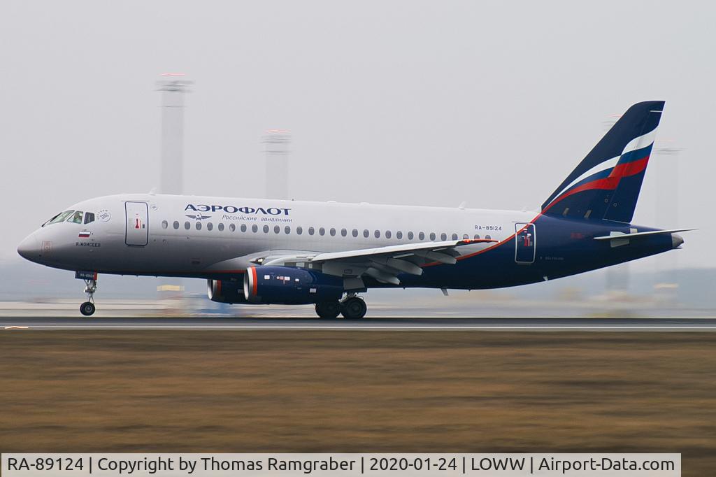RA-89124, 2019 Sukhoi SuperJet 100-95B C/N 95186, Aeroflot Sukhoi SuperJet 95B