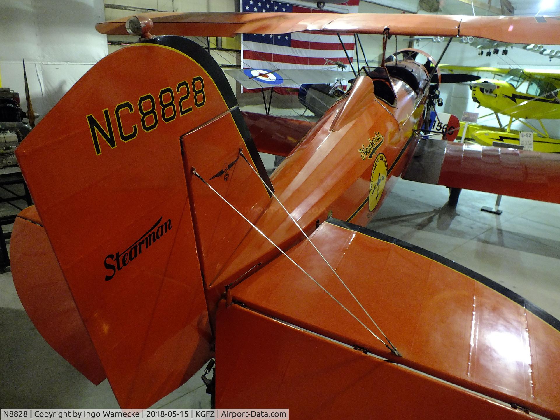 N8828, 1929 Stearman C3-R C/N 5001, Stearman C3-R at the Iowa Aviation Museum, Greenfield IA