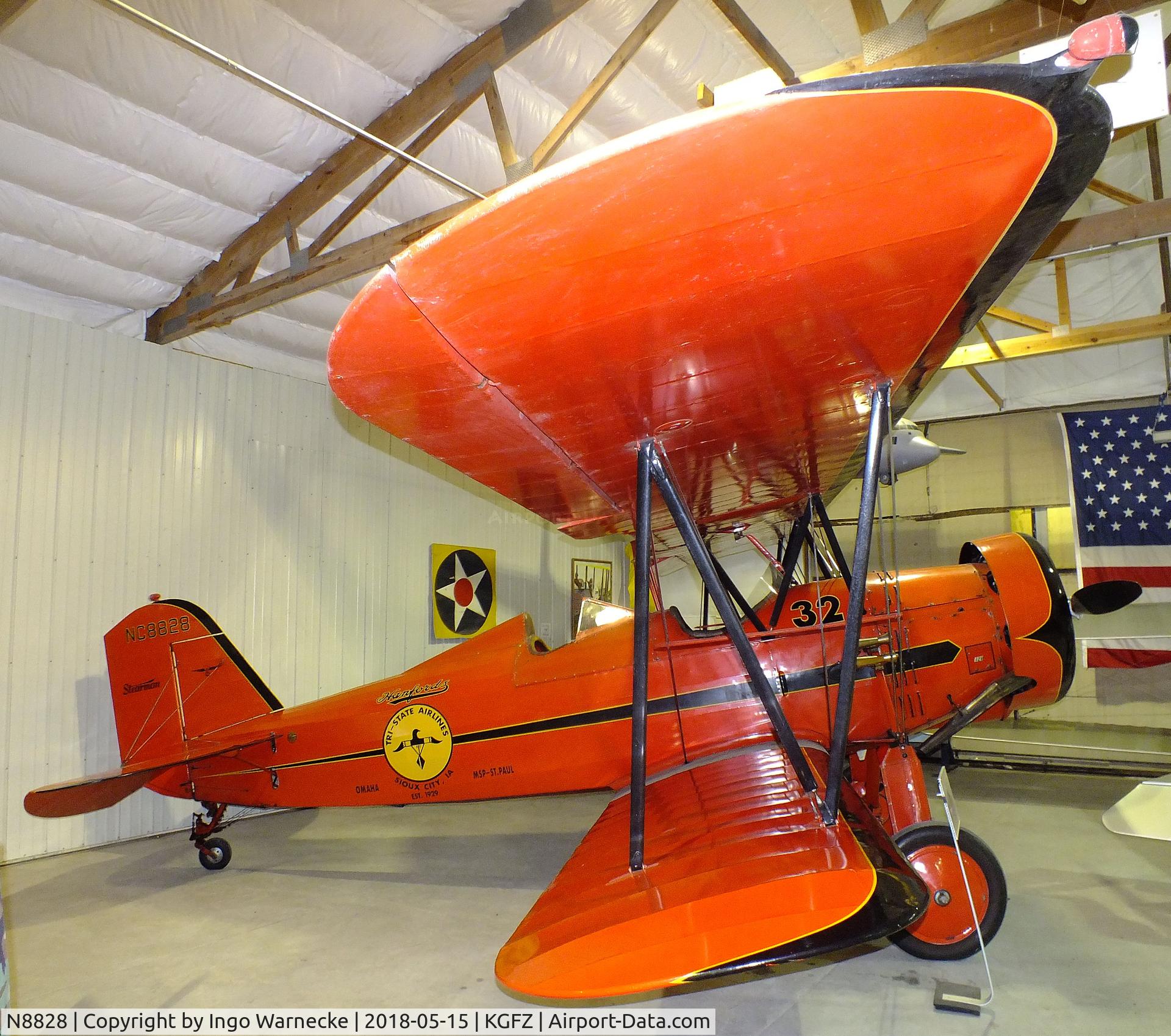 N8828, 1929 Stearman C3-R C/N 5001, Stearman C3-R at the Iowa Aviation Museum, Greenfield IA