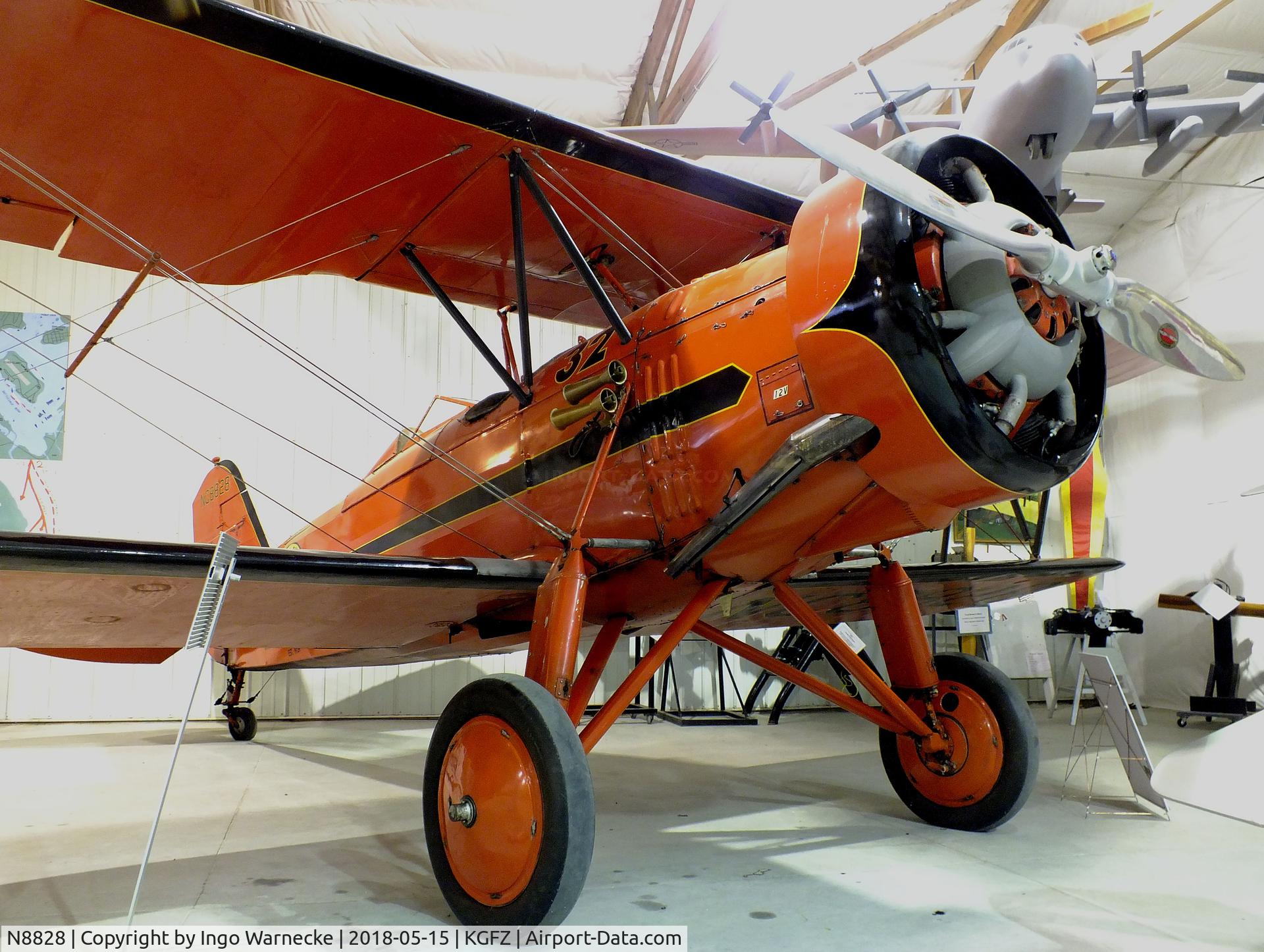 N8828, 1929 Stearman C3-R C/N 5001, Stearman C3-R at the Iowa Aviation Museum, Greenfield IA