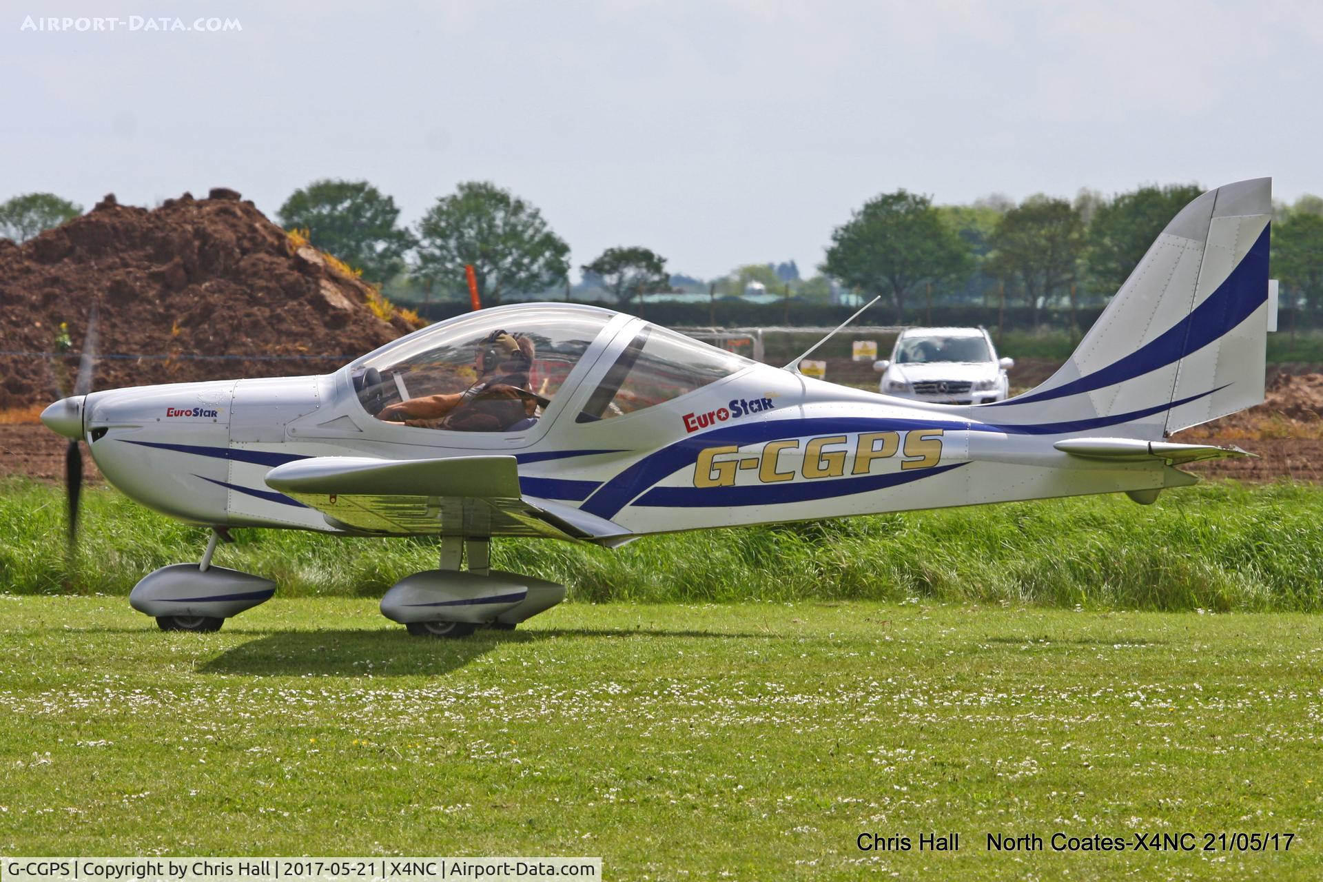 G-CGPS, 2010 Aerotechnik EV-97 Eurostar SL C/N LAA 315B-14987, North Coates Summer fly in