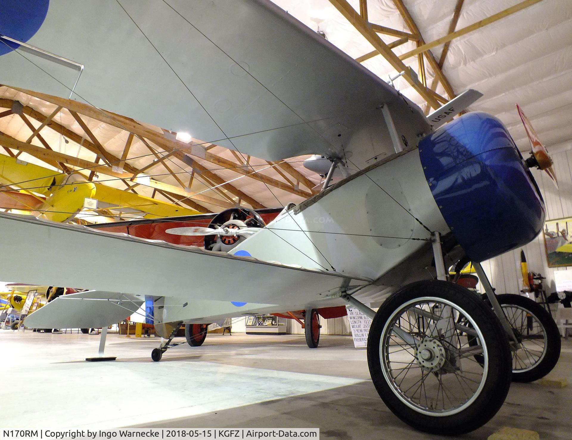 N170RM, 1998 Nieuport 17 Replica C/N 30, Nieuport 17 (Milburn, Richard L) 7/8-scale replica at the Iowa Aviation Museum, Greenfield IA
