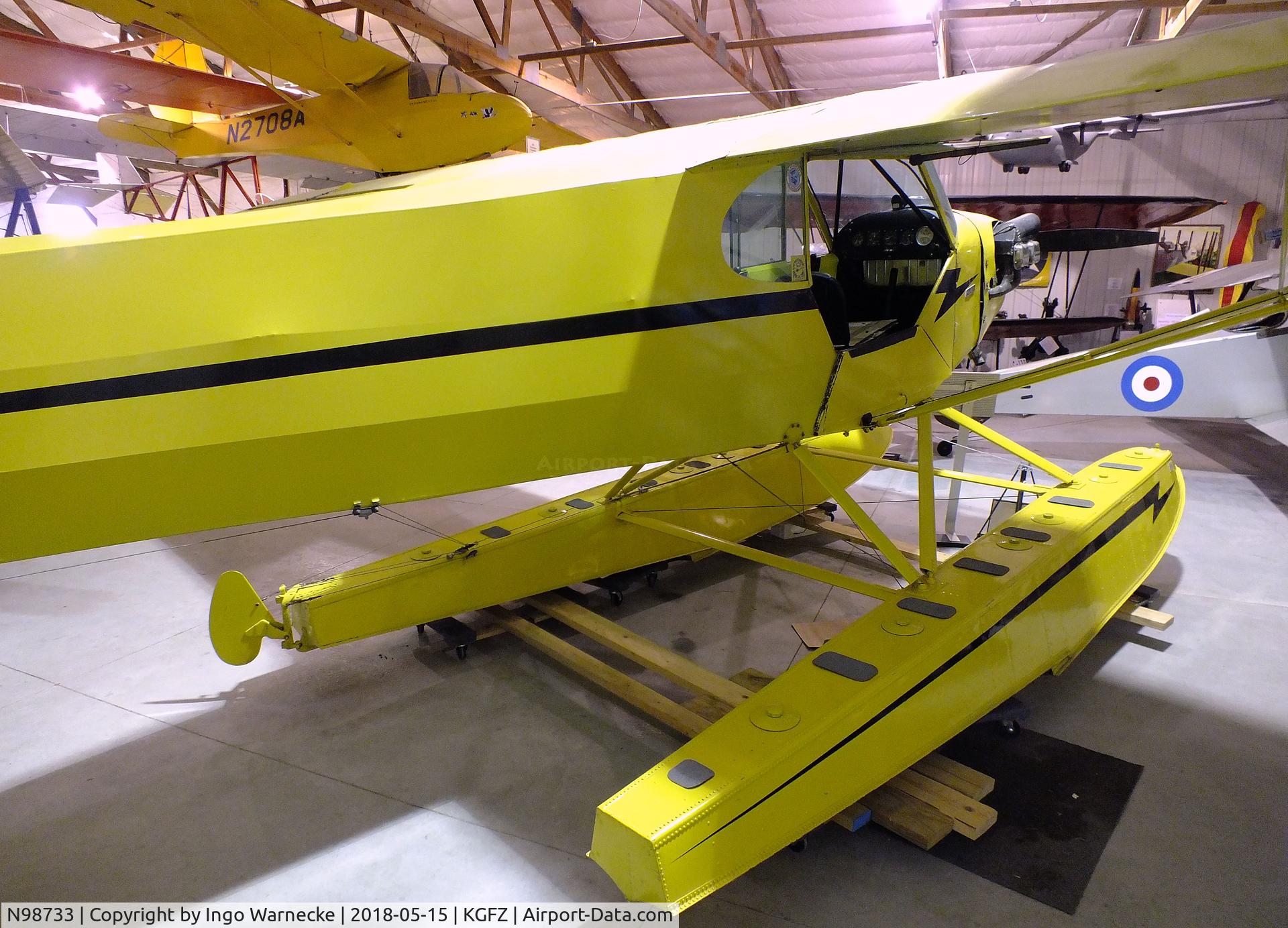 N98733, 1946 Piper J3C-65 Cub C/N 18963, Piper J3C-65 Cub on floats at the Iowa Aviation Museum, Greenfield IA