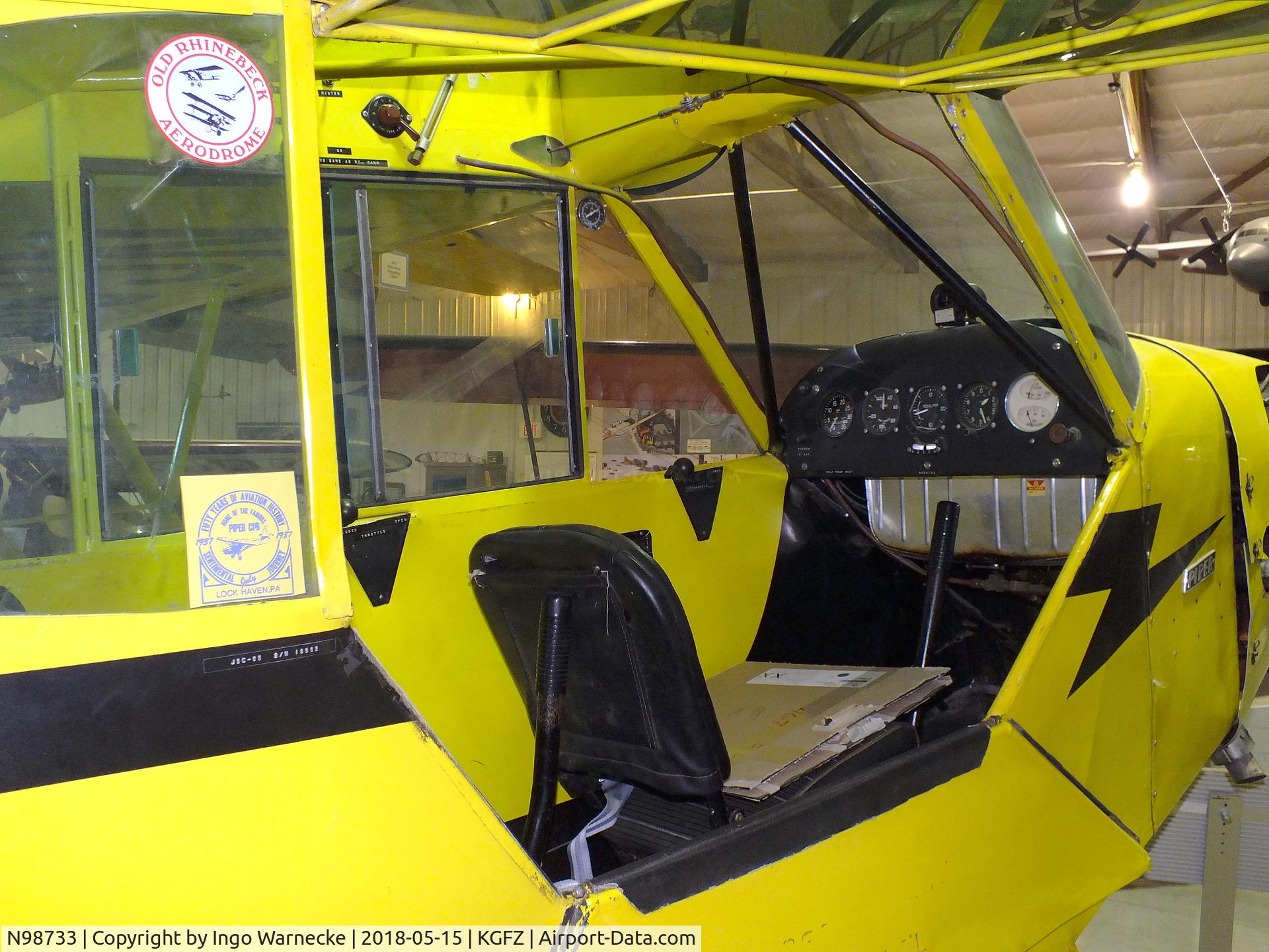 N98733, 1946 Piper J3C-65 Cub C/N 18963, Piper J3C-65 Cub on floats at the Iowa Aviation Museum, Greenfield IA  #c