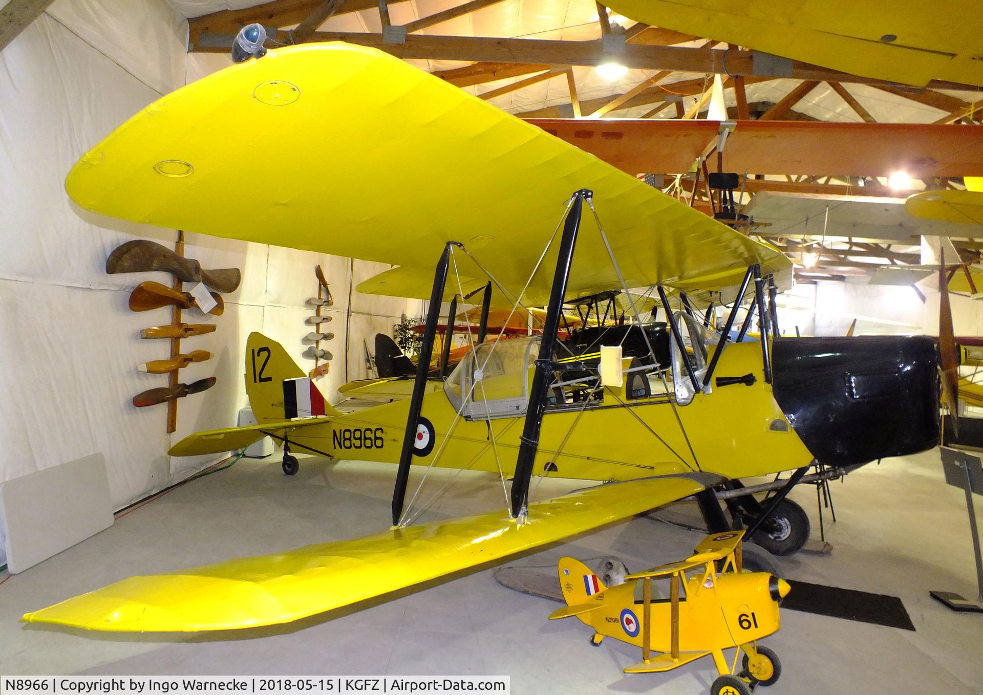 N8966, 1942 De Havilland Canada DH-82C Tiger Moth C/N DHC1767, De Havilland Canada D.H.82C Tiger Moth at the Iowa Aviation Museum, Greenfield IA