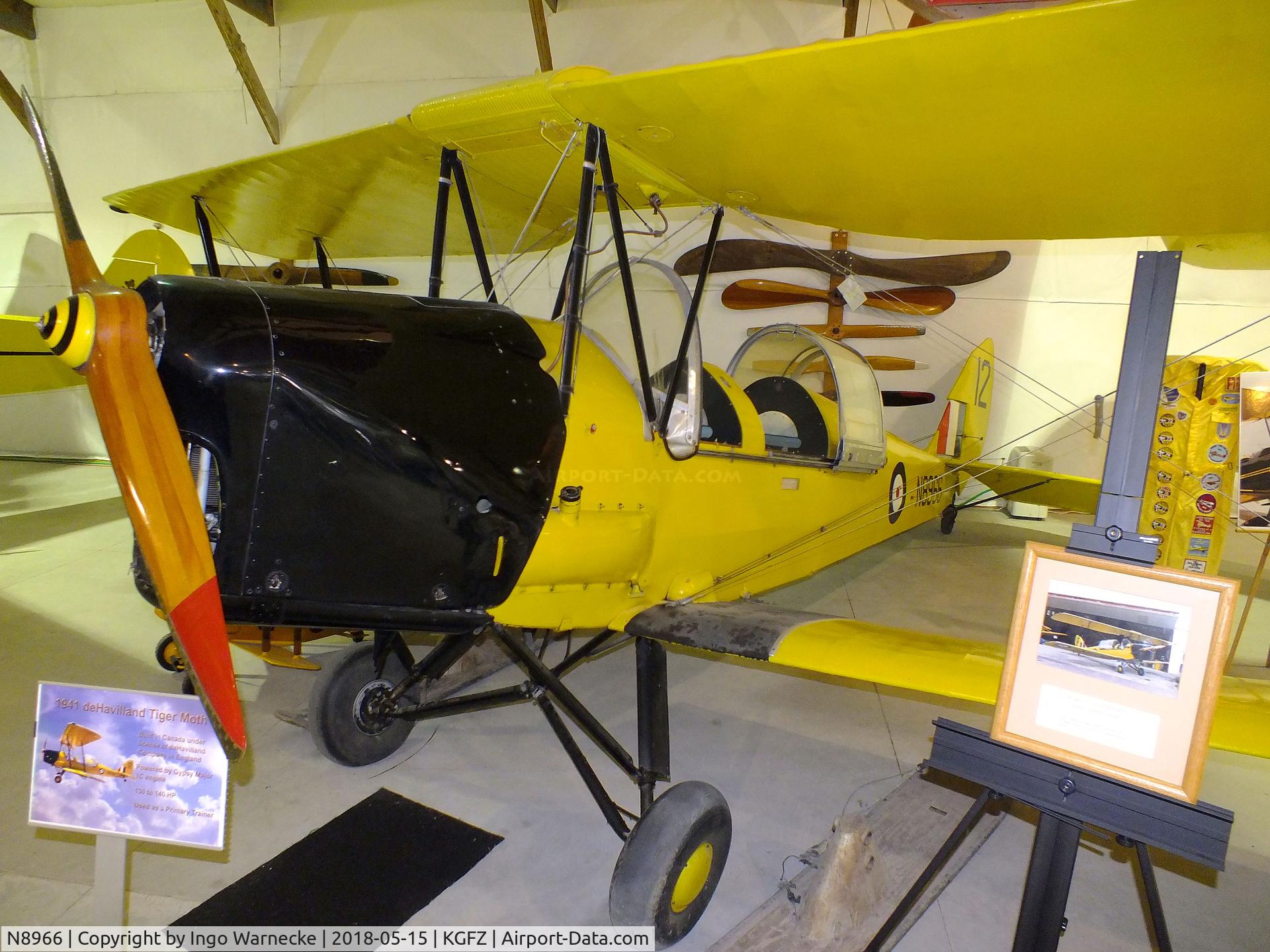 N8966, 1942 De Havilland Canada DH-82C Tiger Moth C/N DHC1767, De Havilland Canada D.H.82C Tiger Moth at the Iowa Aviation Museum, Greenfield IA