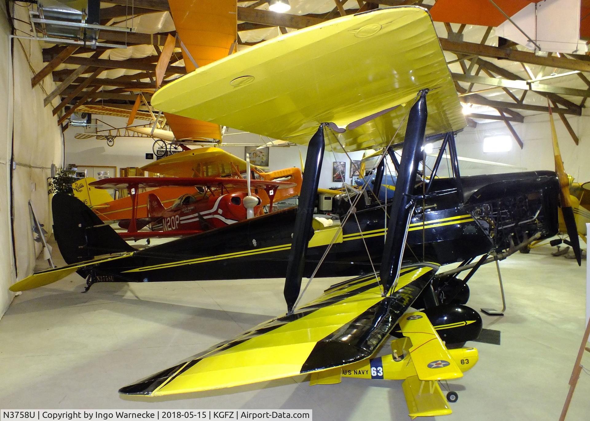 N3758U, 1941 De Havilland Canada DH-82C Tiger Moth C/N DHC1269, De Havilland (Schildberg) D.H.82A Tiger Moth at the Iowa Aviation Museum, Greenfield IA