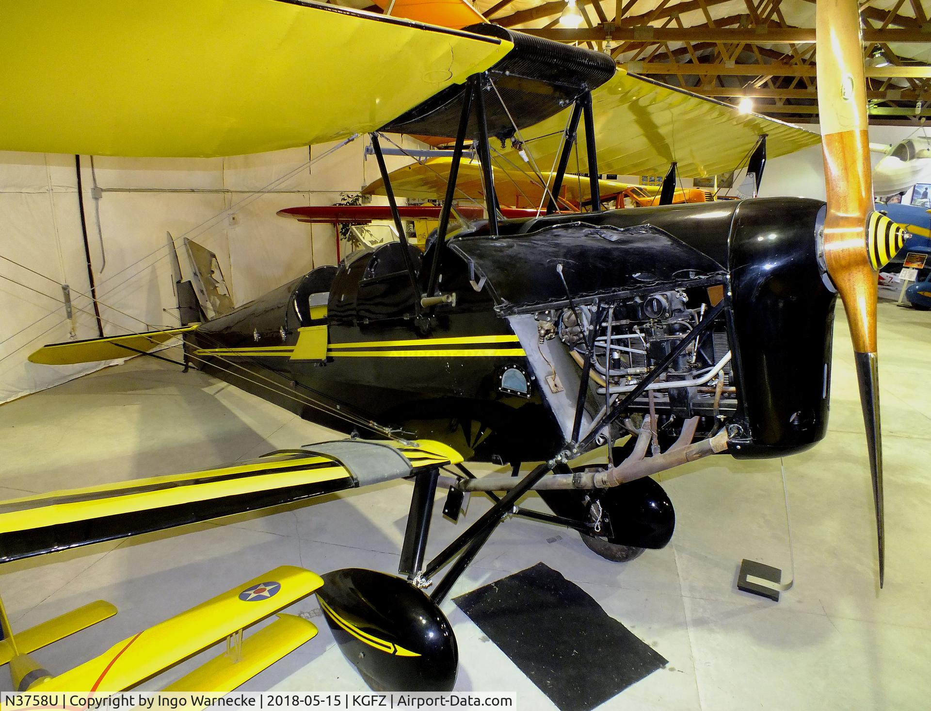 N3758U, 1941 De Havilland Canada DH-82C Tiger Moth C/N DHC1269, De Havilland (Schildberg) D.H.82A Tiger Moth at the Iowa Aviation Museum, Greenfield IA