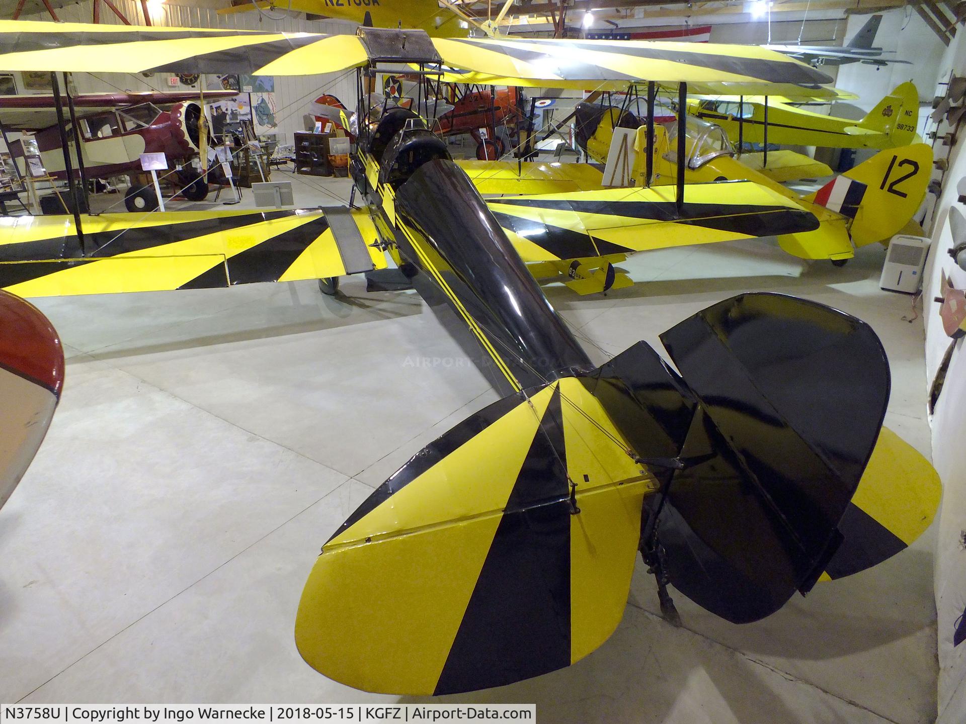 N3758U, 1941 De Havilland Canada DH-82C Tiger Moth C/N DHC1269, De Havilland (Schildberg) D.H.82A Tiger Moth at the Iowa Aviation Museum, Greenfield IA