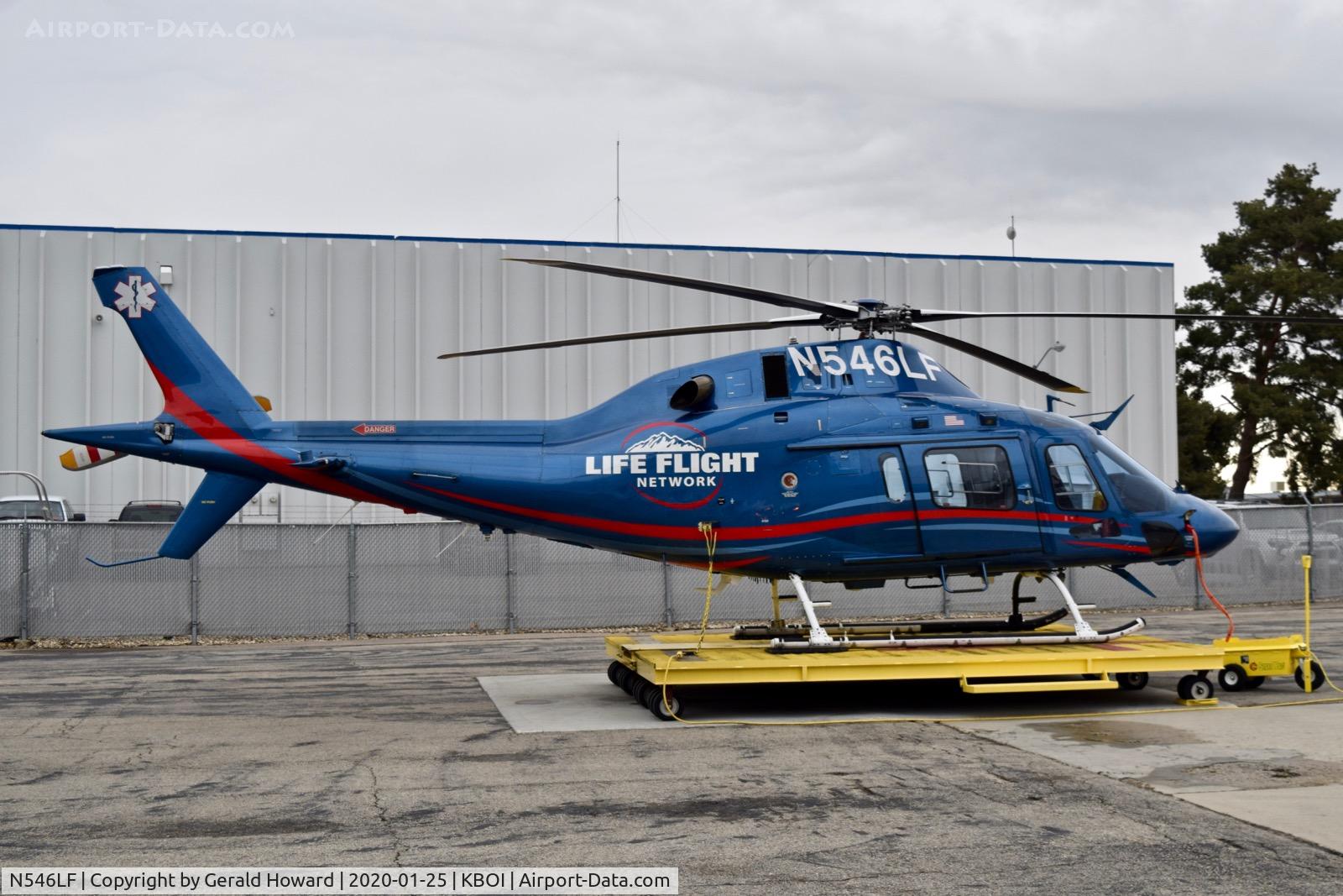 N546LF, 2013 AgustaWestland AW-119 MKII Koala C/N 14802, Parked on the Laife Flight ramp.