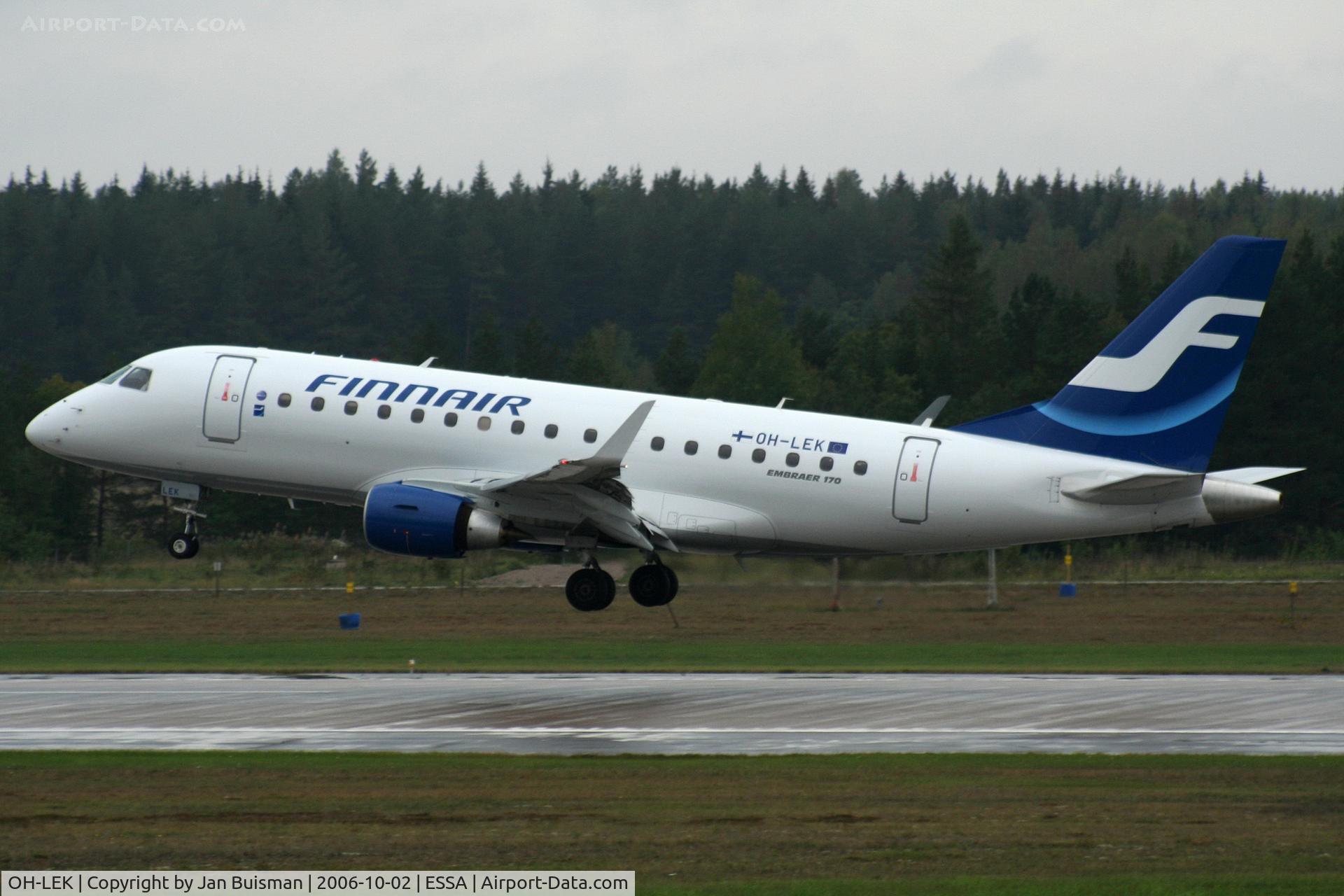 OH-LEK, 2006 Embraer 170ST (ERJ-170-100ST) C/N 17000127, Finnair