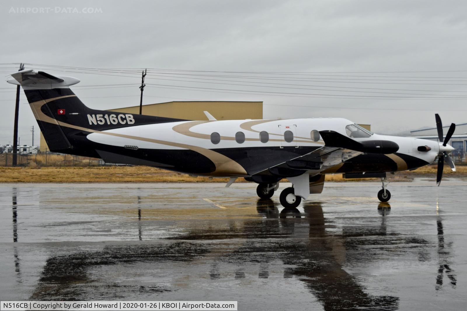 N516CB, 2006 Pilatus PC-12/47 C/N 752, Parked on U. S. Customs ramp.