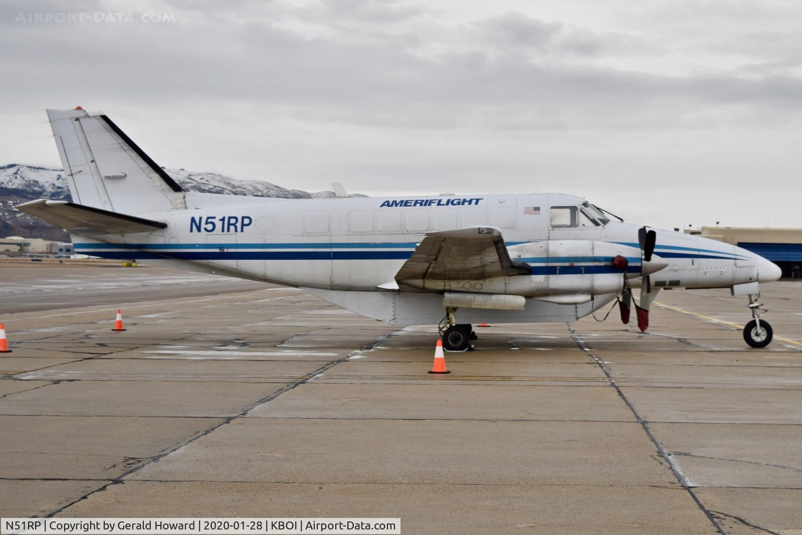 N51RP, 1983 Beech C99 Airliner C/N U-212, Parked on the south GA ramp.
