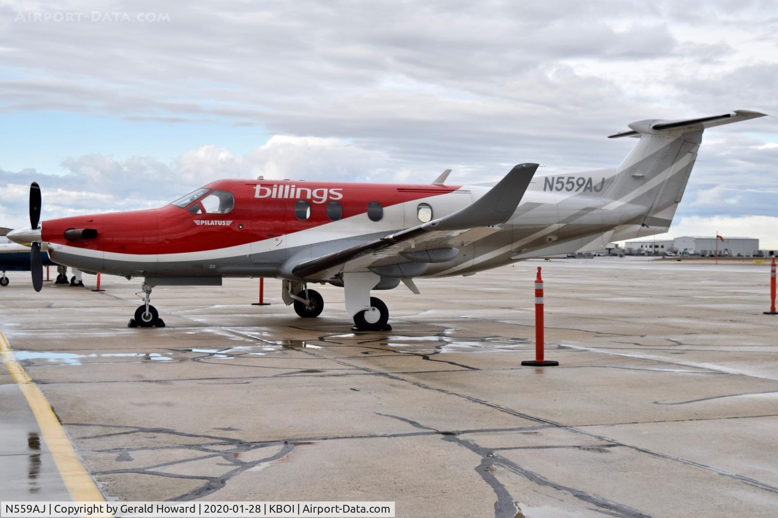 N559AJ, 1995 Pilatus PC-12/45 C/N 113, Parked on the south GA ramp.