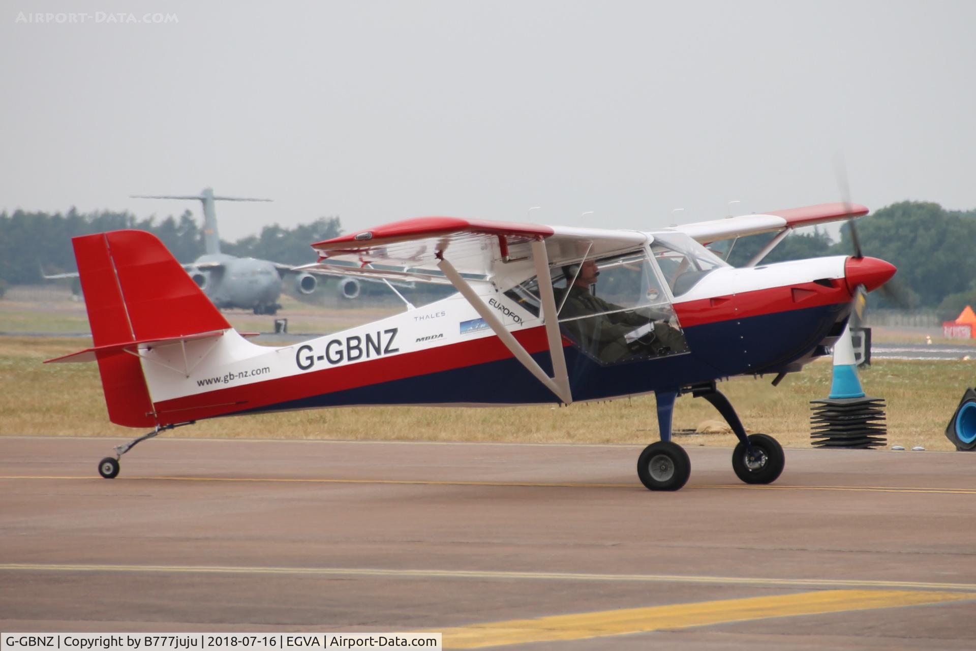 G-GBNZ, 2017 Aeropro Eurofox  912(iS) C/N LAA 376-15476, at TATOO 2018