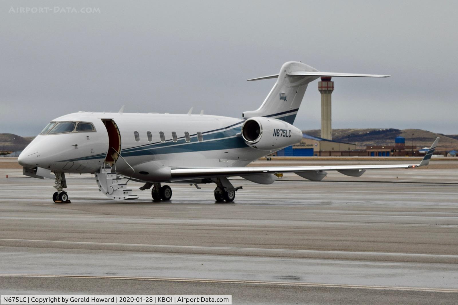 N675LC, 2006 Bombardier Challenger 300 (BD-100-1A10) C/N 20097, Parked on the north GA ramp.