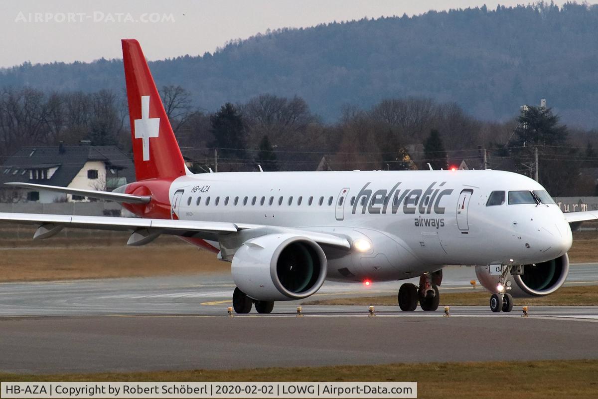 HB-AZA, 2019 Embraer 190-E2 (ERJ-190-300) C/N 19020022, HB-AZA @ LOWG 2020