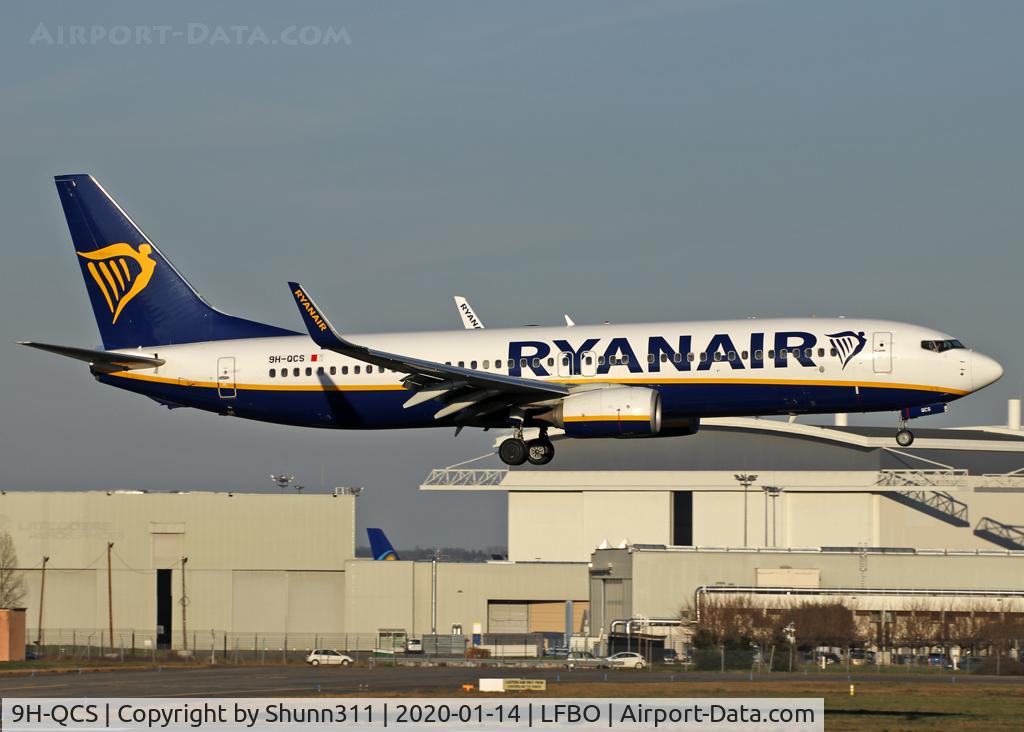 9H-QCS, 2016 Boeing 737-8AS C/N 44744, Landing rwy 14R