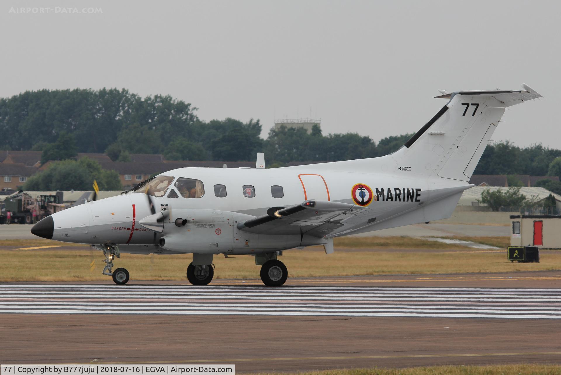 77, Embraer EMB-121AN Xingu C/N 121077, at TATOO 2018