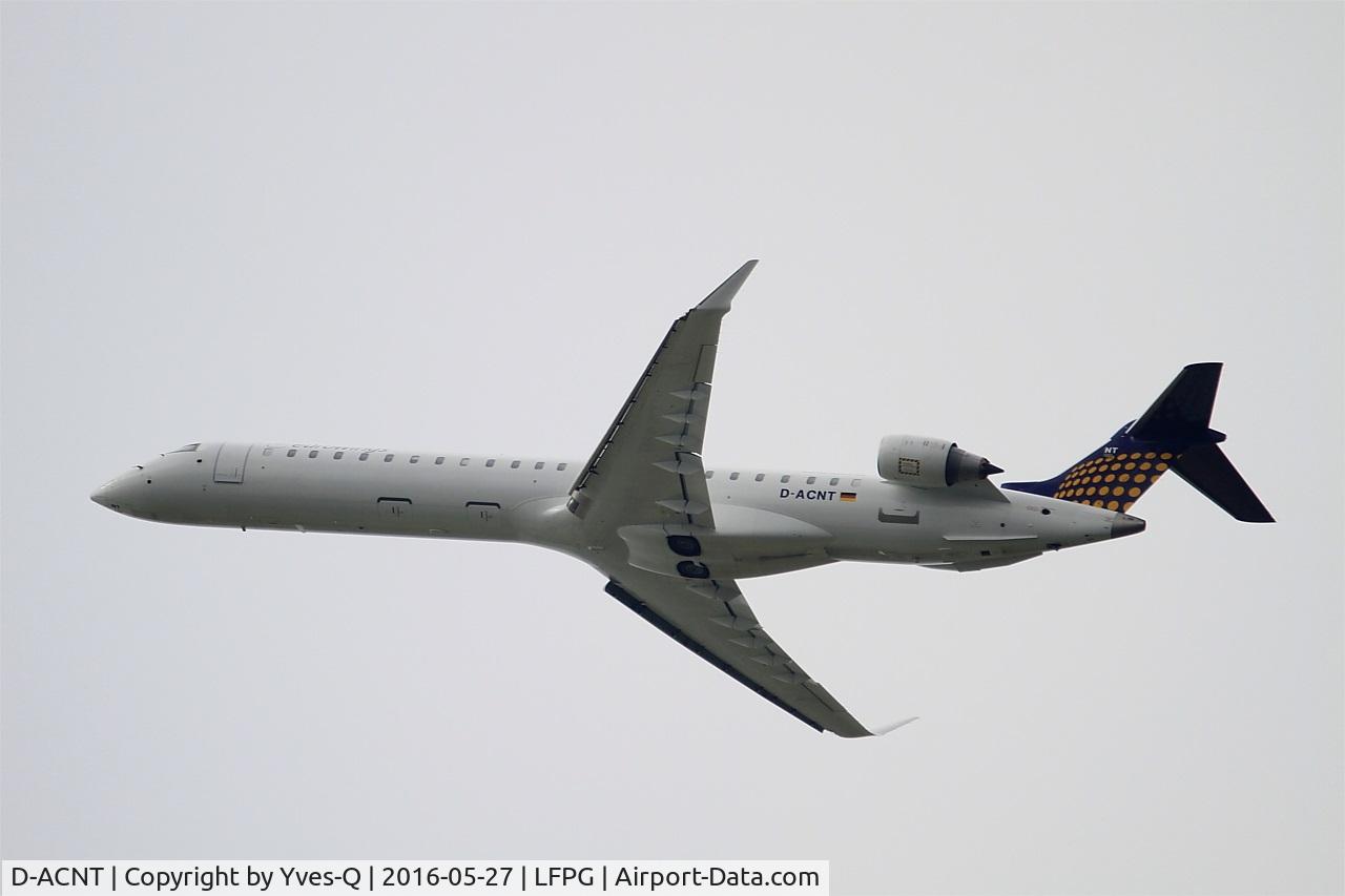 D-ACNT, 2011 Bombardier CRJ-900 NG (CL-600-2D24) C/N 15264, Bombardier CRJ-900 NG, Take off rwy 27L, Roissy Charles De Gaulle airport (LFPG-CDG)