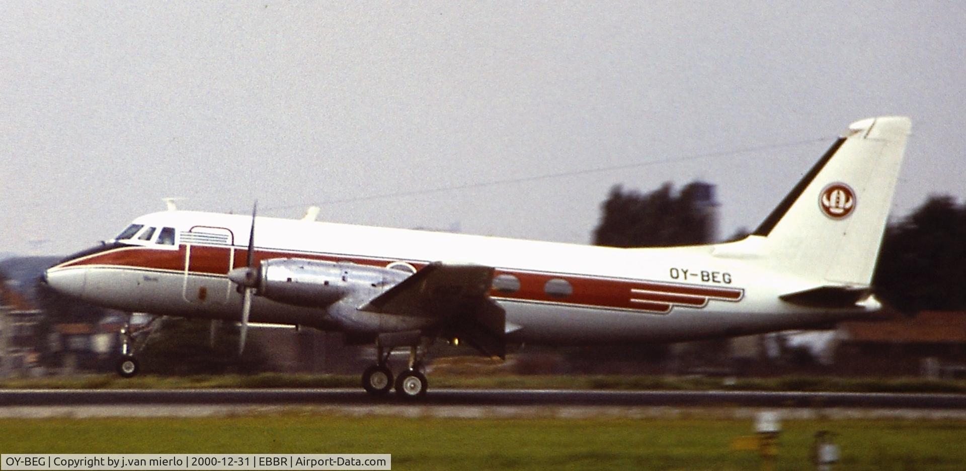 OY-BEG, 1967 Grumman G-159 Gulfstream 1 C/N 177, Landing BRU 25L