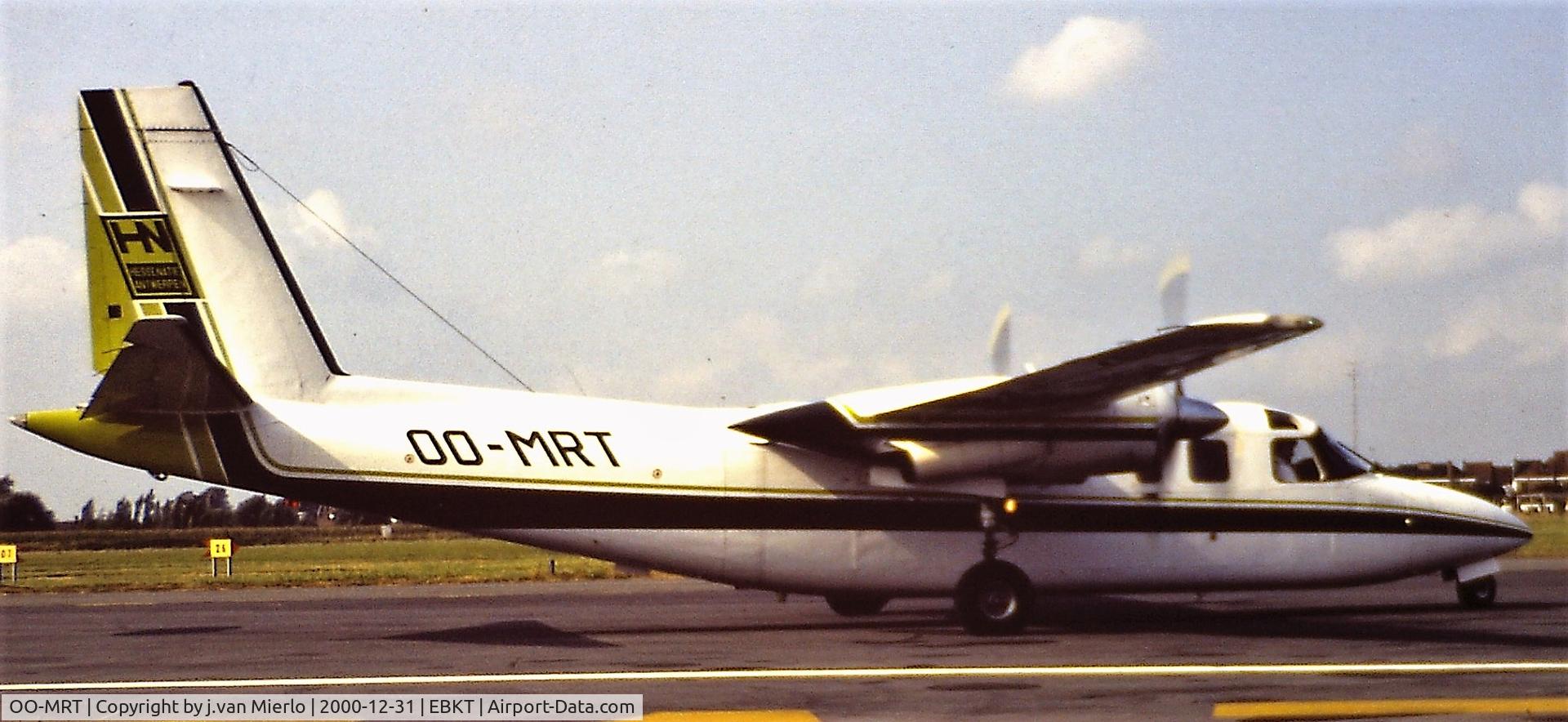 OO-MRT, 1976 Rockwell 690B Turbo Commander C/N 11357, Belgium