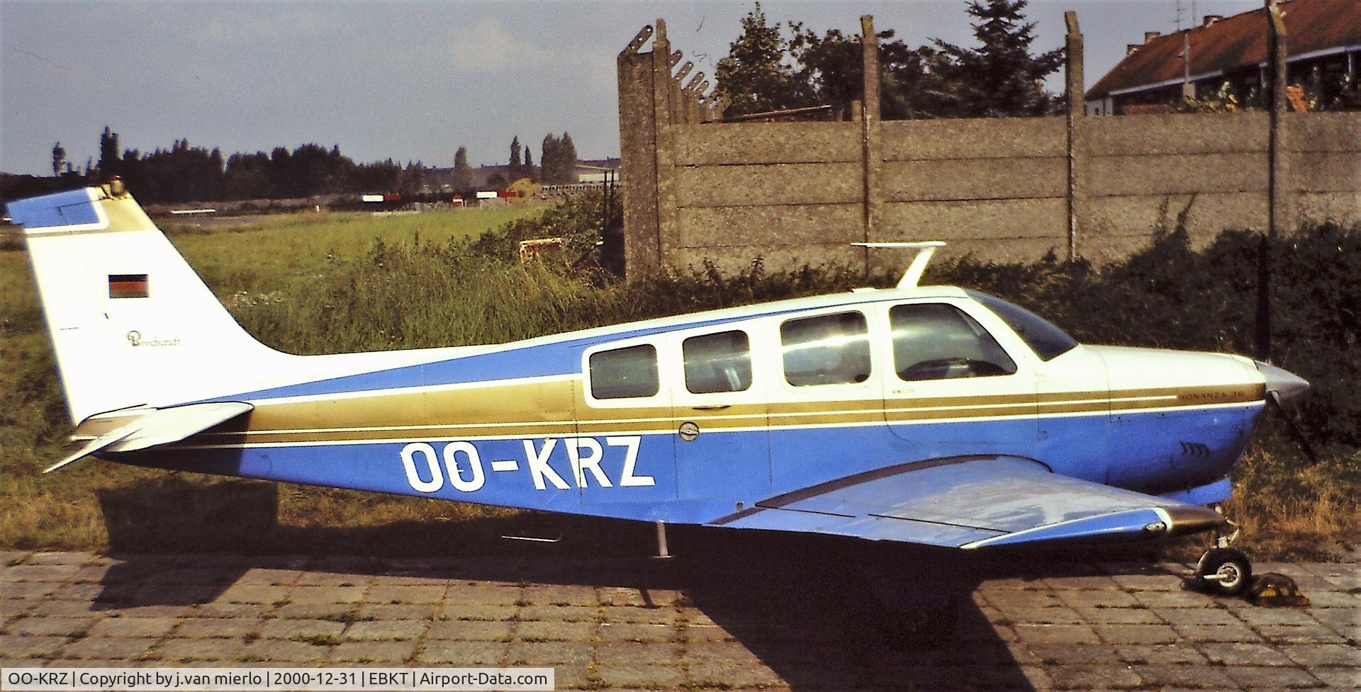 OO-KRZ, 1969 Beech A36 Bonanza 36 C/N E-115, Belgium