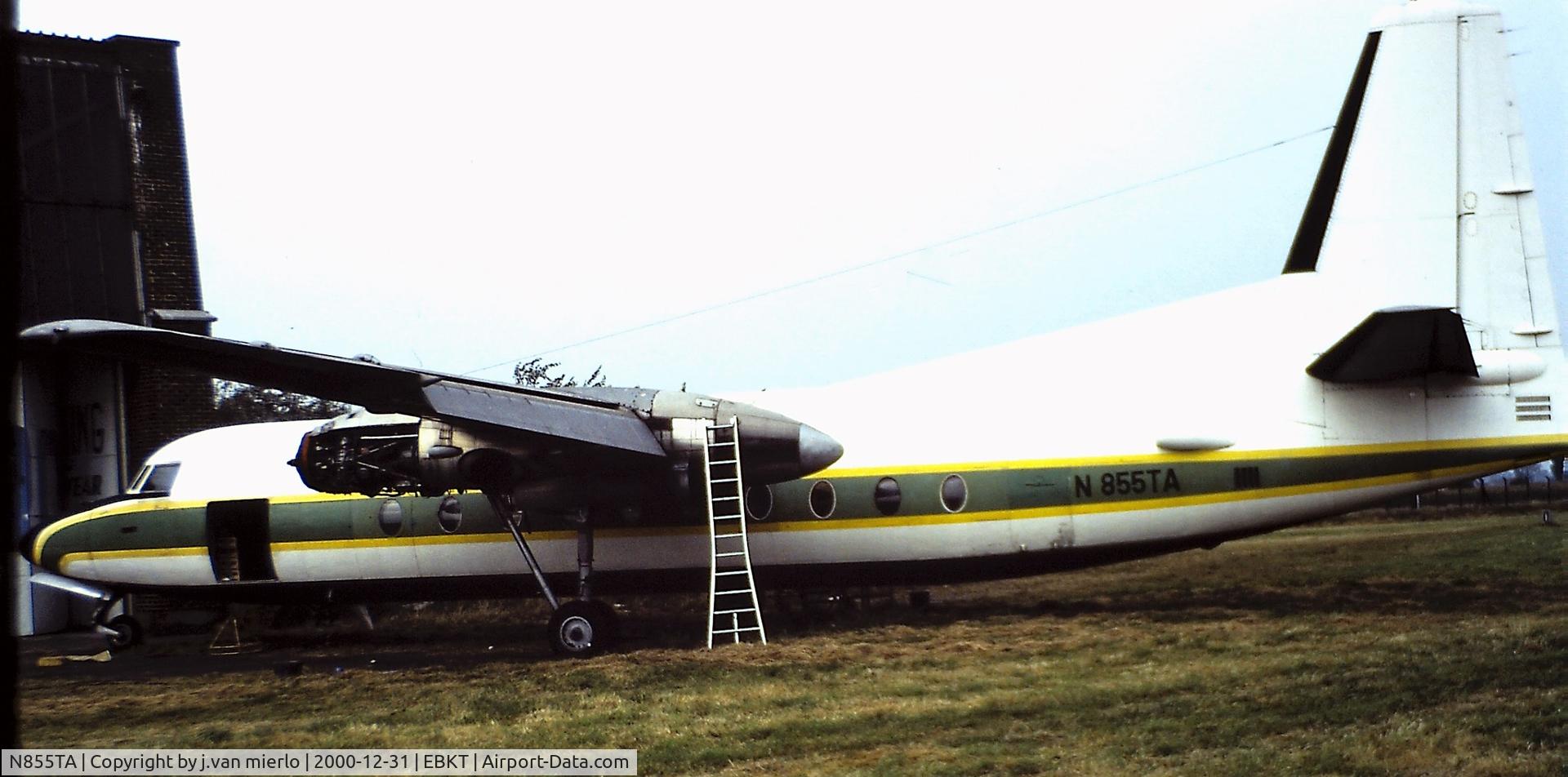N855TA, Fairchild F-27 C/N 87, Wevelgem, Belgium