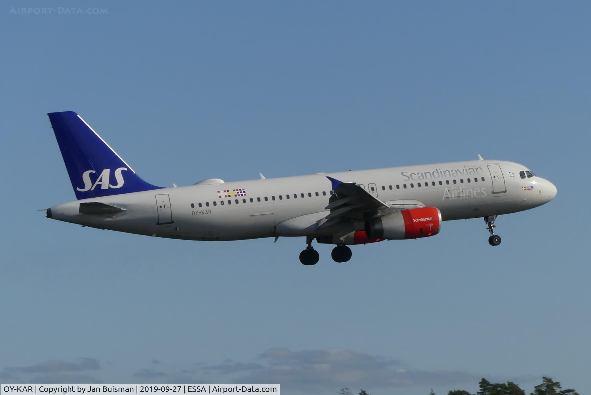 OY-KAR, 2007 Airbus A320-232 C/N 3159, SAS