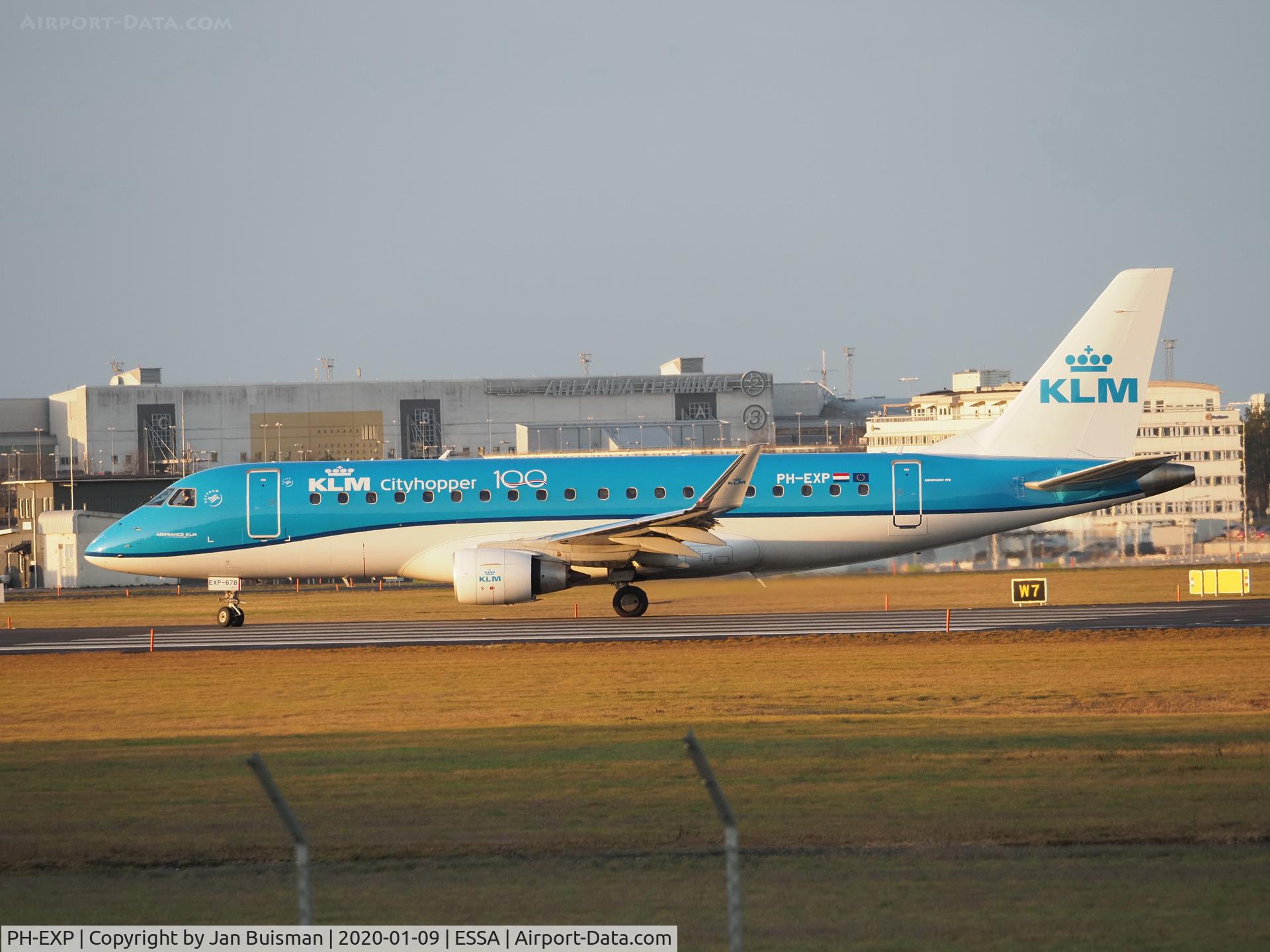 PH-EXP, 2017 Embraer 175LR (ERJ-170-200LR) C/N 17000678, KLM cityhopper