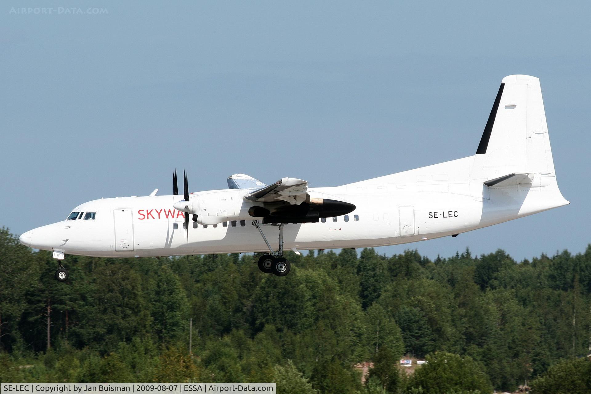 SE-LEC, 1988 Fokker 50 C/N 20112, Skyways Express