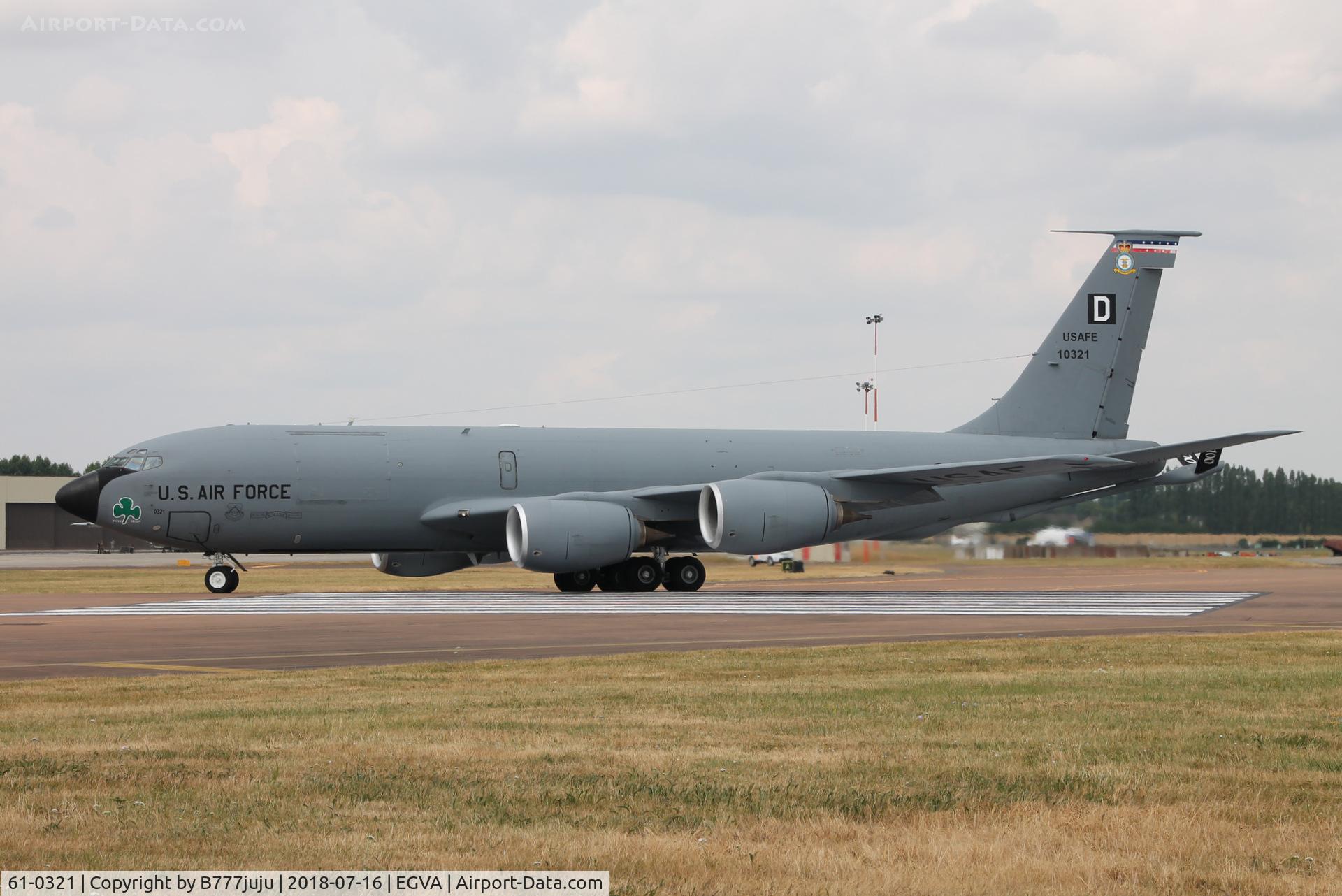 61-0321, 1961 Boeing KC-135R Stratotanker C/N 18228, at TATOO 2018