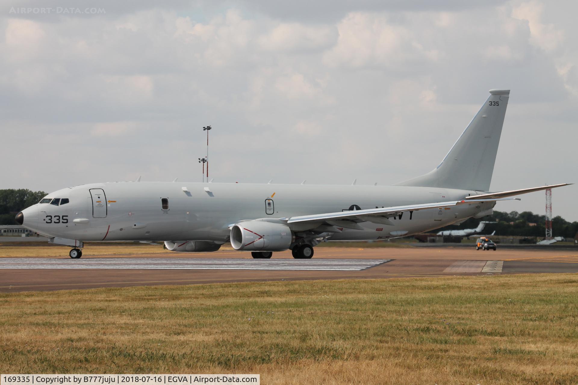 169335, 2017 Boeing P-8A Poseidon C/N 63183, at TATOO 2018