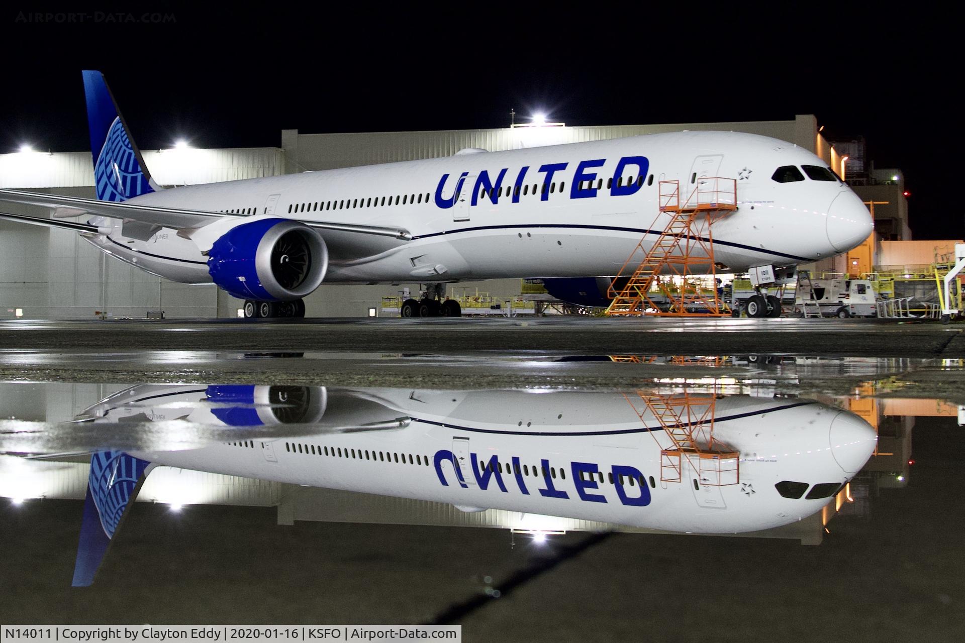 N14011, 2019 Boeing 787-10 Dreamliner Dreamliner C/N 40934, SFO 2020.