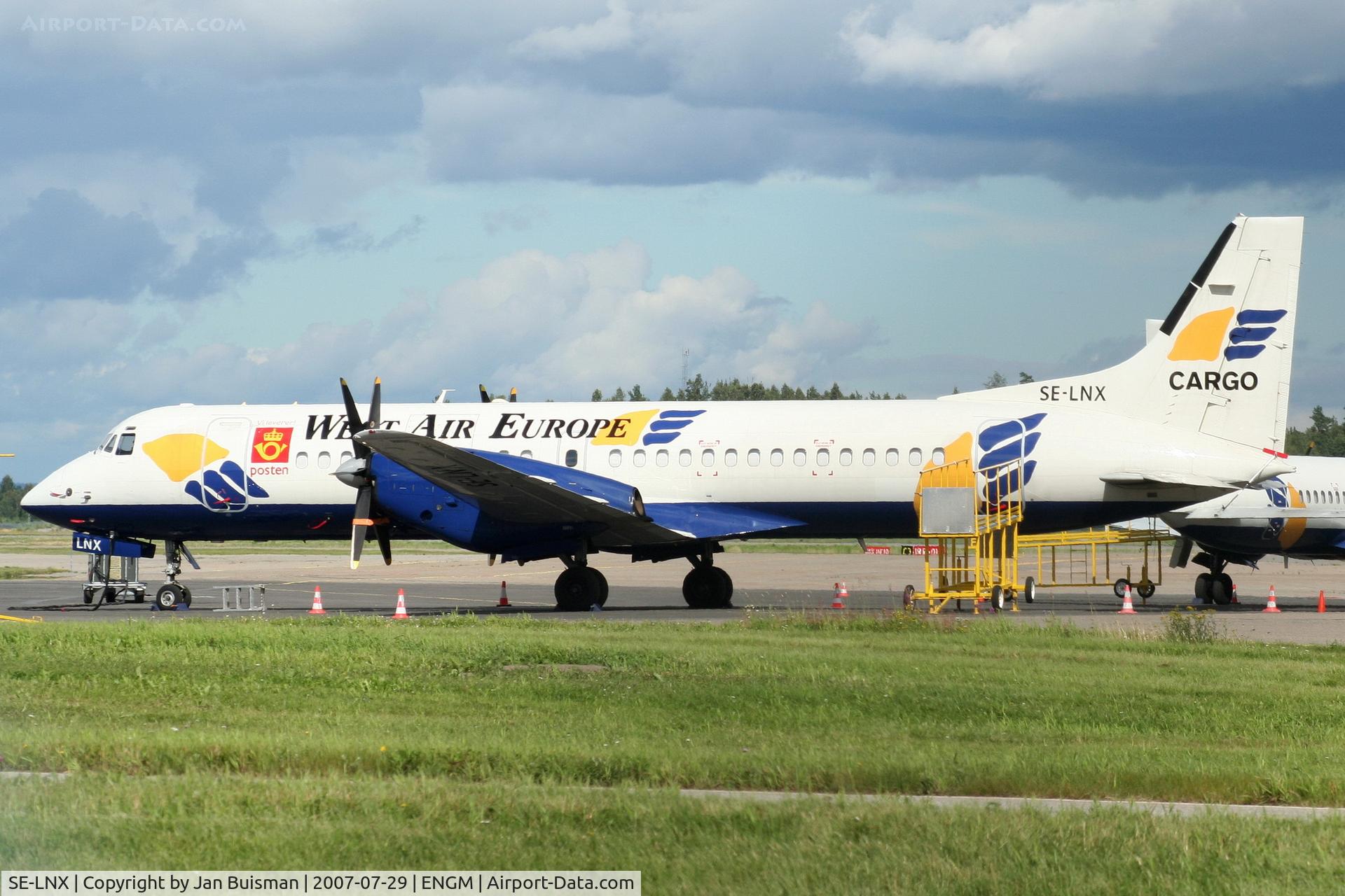 SE-LNX, 1993 British Aerospace ATP C/N 2061, West Air Europe